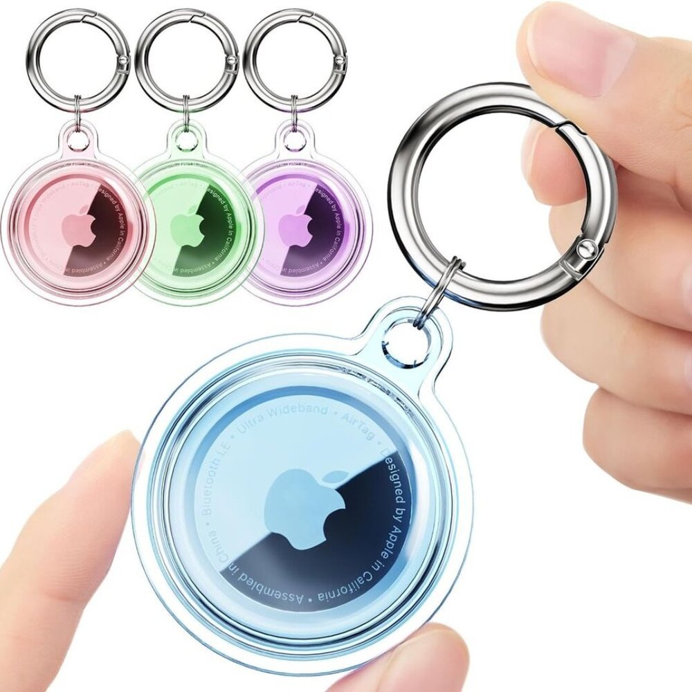 Pack of 4 - Waterproof Airtag Holder, AirTag Case for Dog Collar, Luggage, Keys